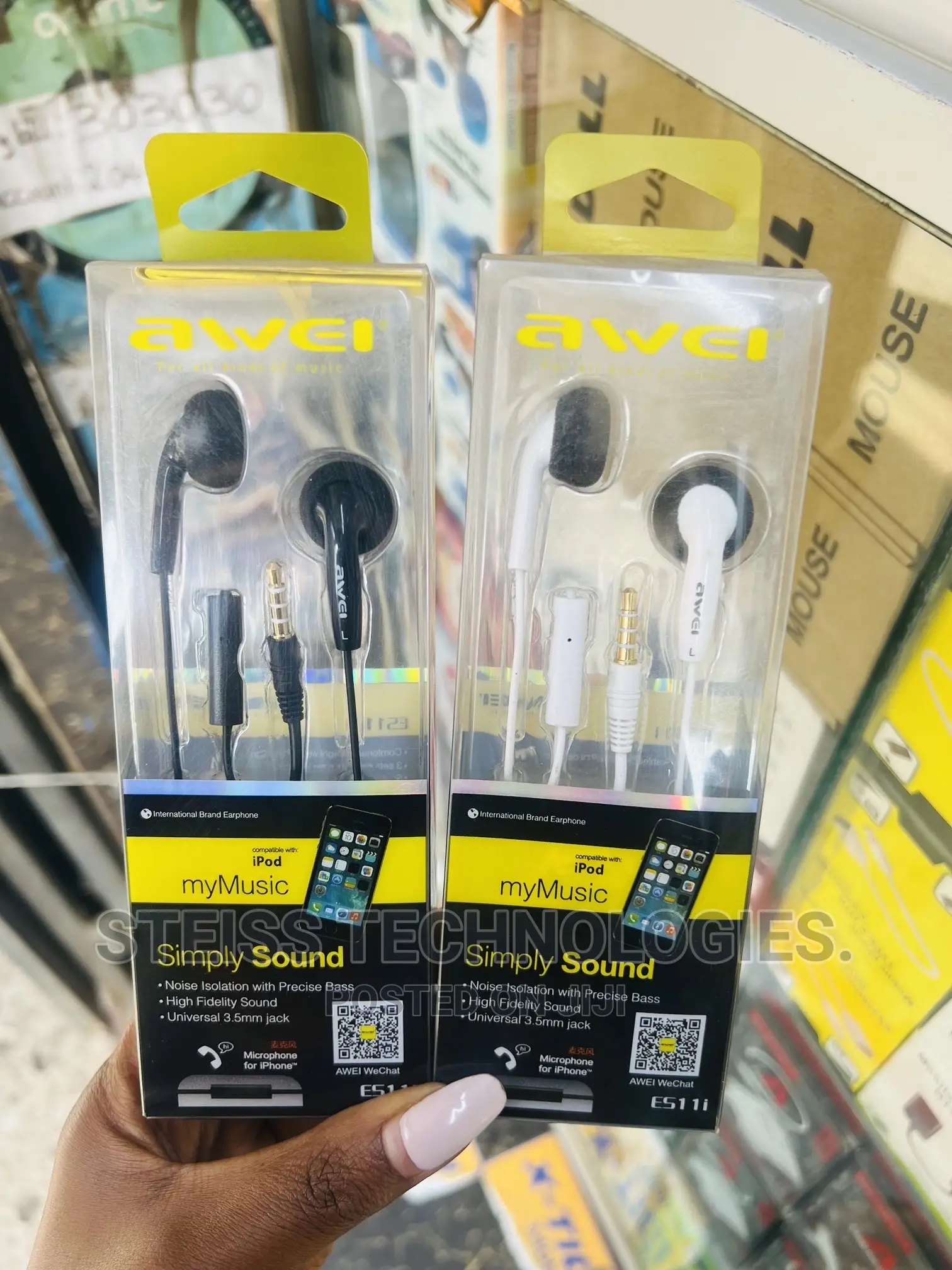 Awei Es11i Wired Earphones.