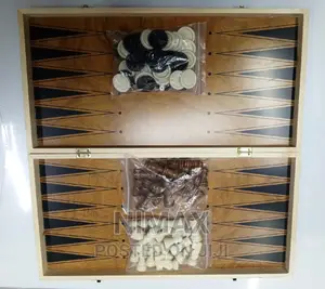 Chess Backgammon Wooden Set