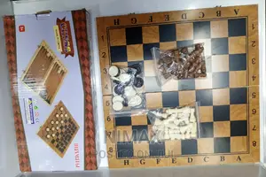 Chess Backgammon Wooden Set