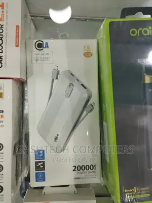 OLA 20000mah Power Bank With Built-in Dual Cable and Turbo C