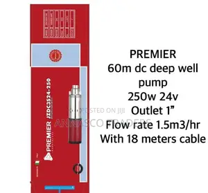 Premier 1 Inch DC Submersible Pump 60M Head