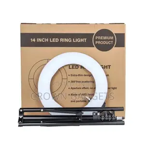 14 Inch RGB Ringlight With Desk Tripod Stand