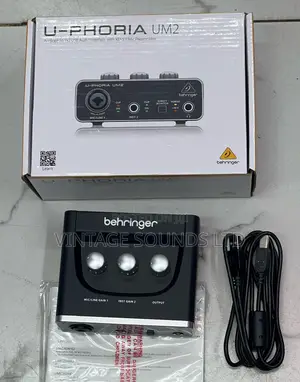 Behringer 2x2 USB Audio Interface for Recording Microphones