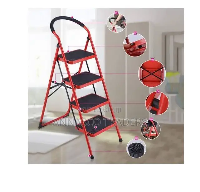 Step Ladder Steel Ladder Foldable 4 Steps