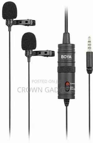 Single Boya BY-M1DM Dual Omni-Directional Lavalier Mic