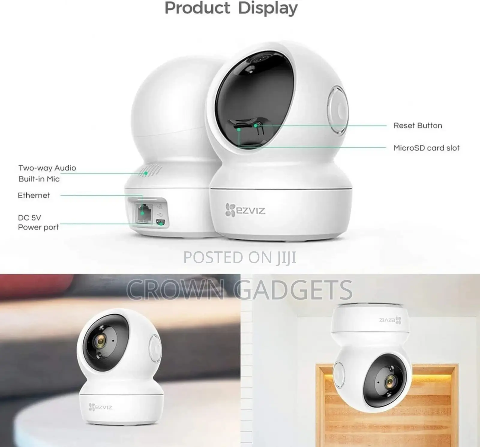 EZVIZ H6c Security Camera Pan/Tilt 1080P Indoor