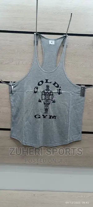 Gym Vests, Comfortable Cotton Fabric, Aerated