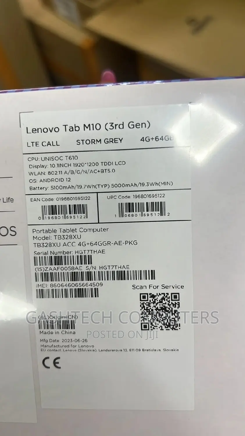 New Lenovo Tab P11 128 GB Gray