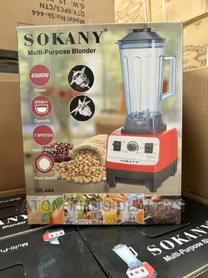 Sokany Commercial Blender 4500w ,2000ml Capacity Steel Blade