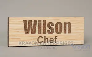 Wooden Nametags for Employees
