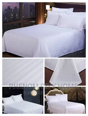 Satin Stripped Cotton Bedsheet