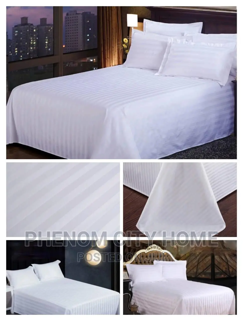Satin Stripped Cotton Bedsheet