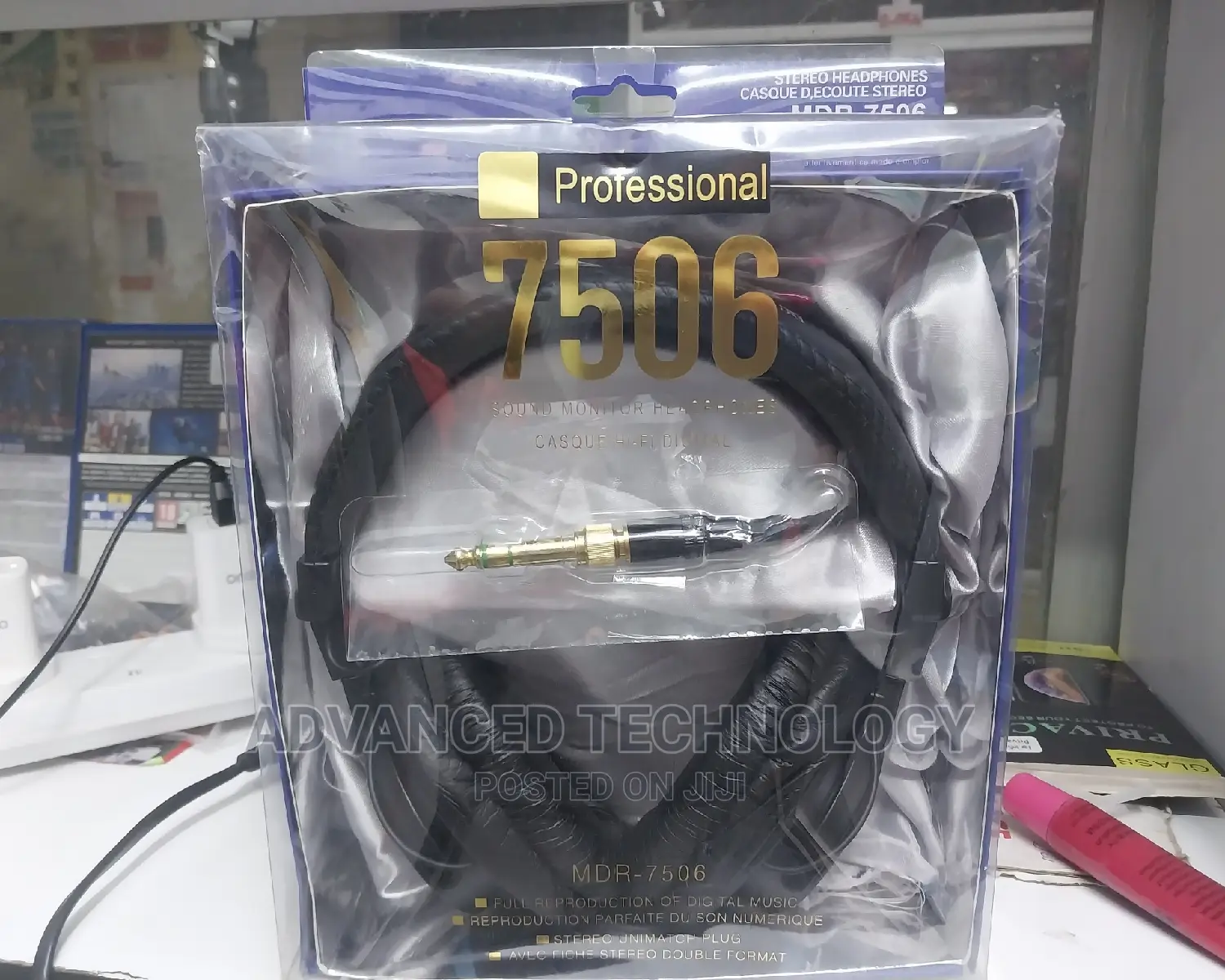 Professional Sony MDR7506 STUDIO Headphones Black