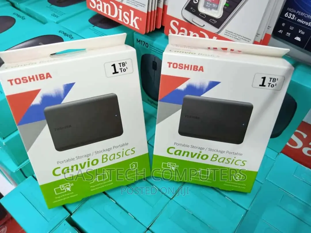 Toshiba 1tb External Hard Drive Canvio Basics 1tb