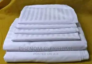 Egyptian Satin Stripped Bedsheets Set