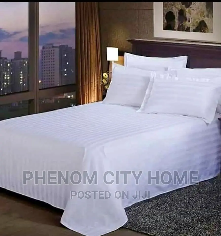 Satin Stripped Bedsheet Set