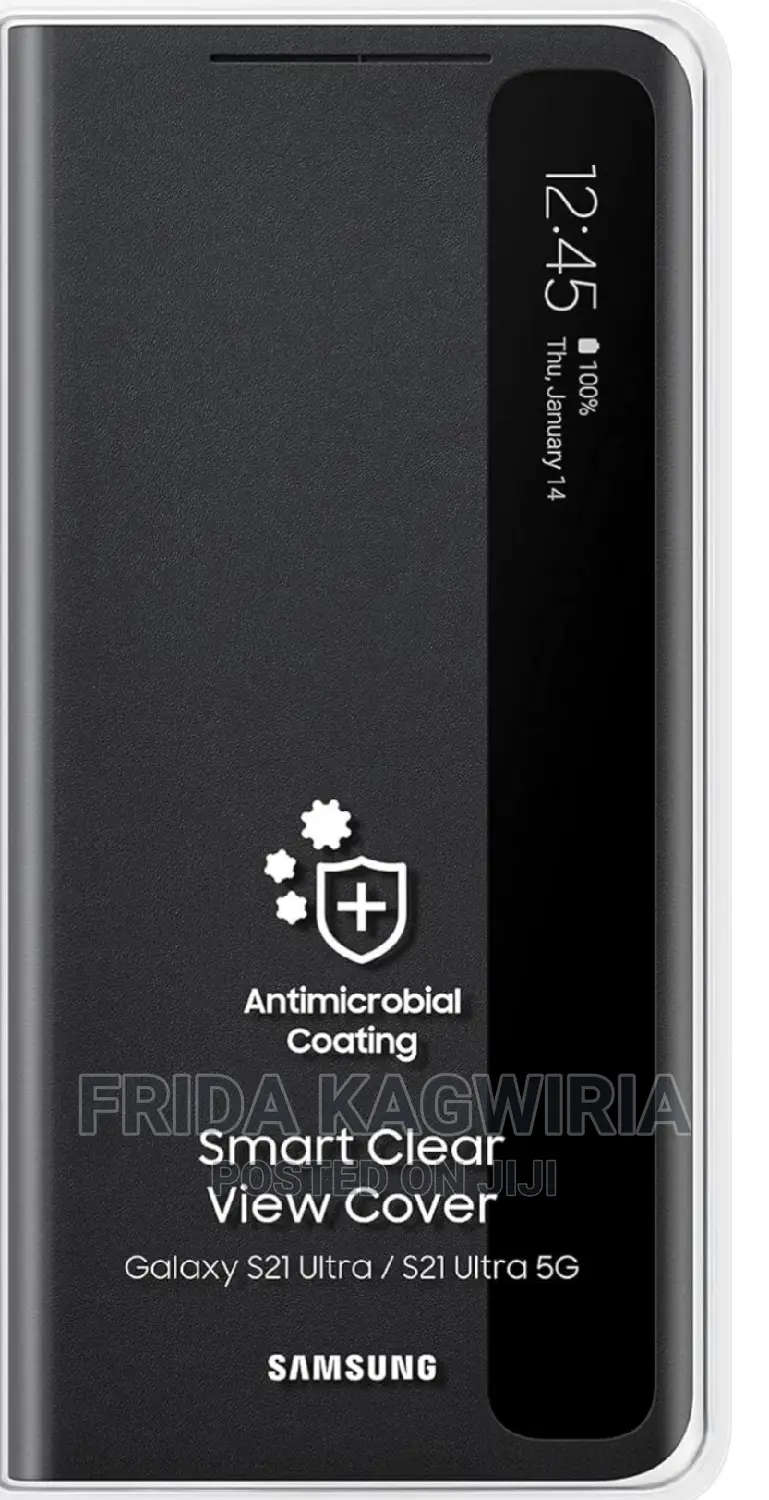 S21 Ultra Smart Clear View Flip Cover