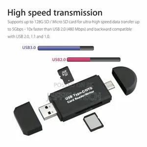 Card Reader USB 3.0 Type C Micro SD TF OTG Smart Memory Adap