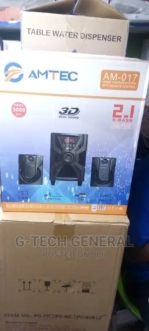 Amtec 2.1 Speakers System With Bluetooth Connectivity