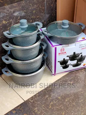 10pcs New Bosch Granite Coating Cookware Set Grey