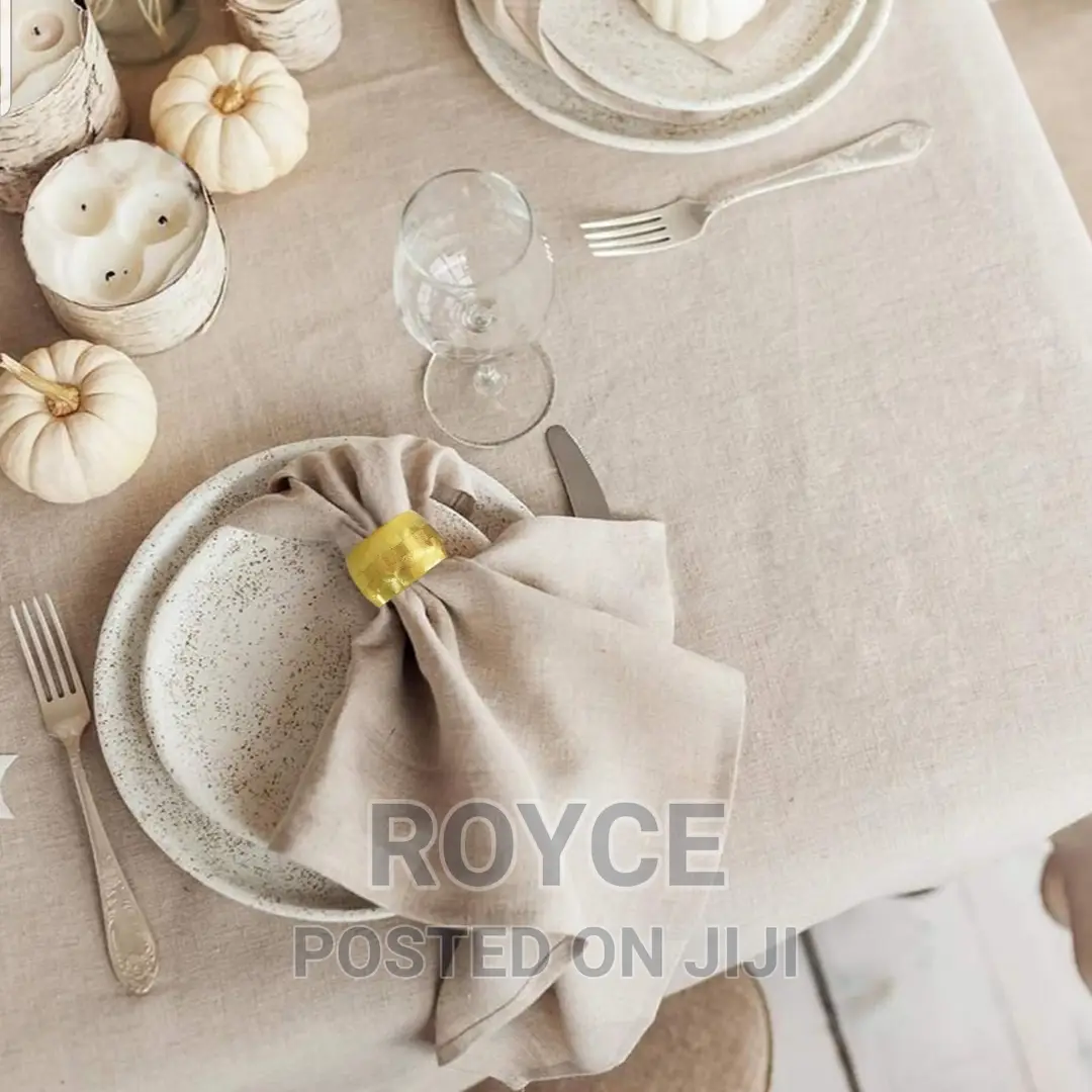 12 PCS Gold Napkin Rings
