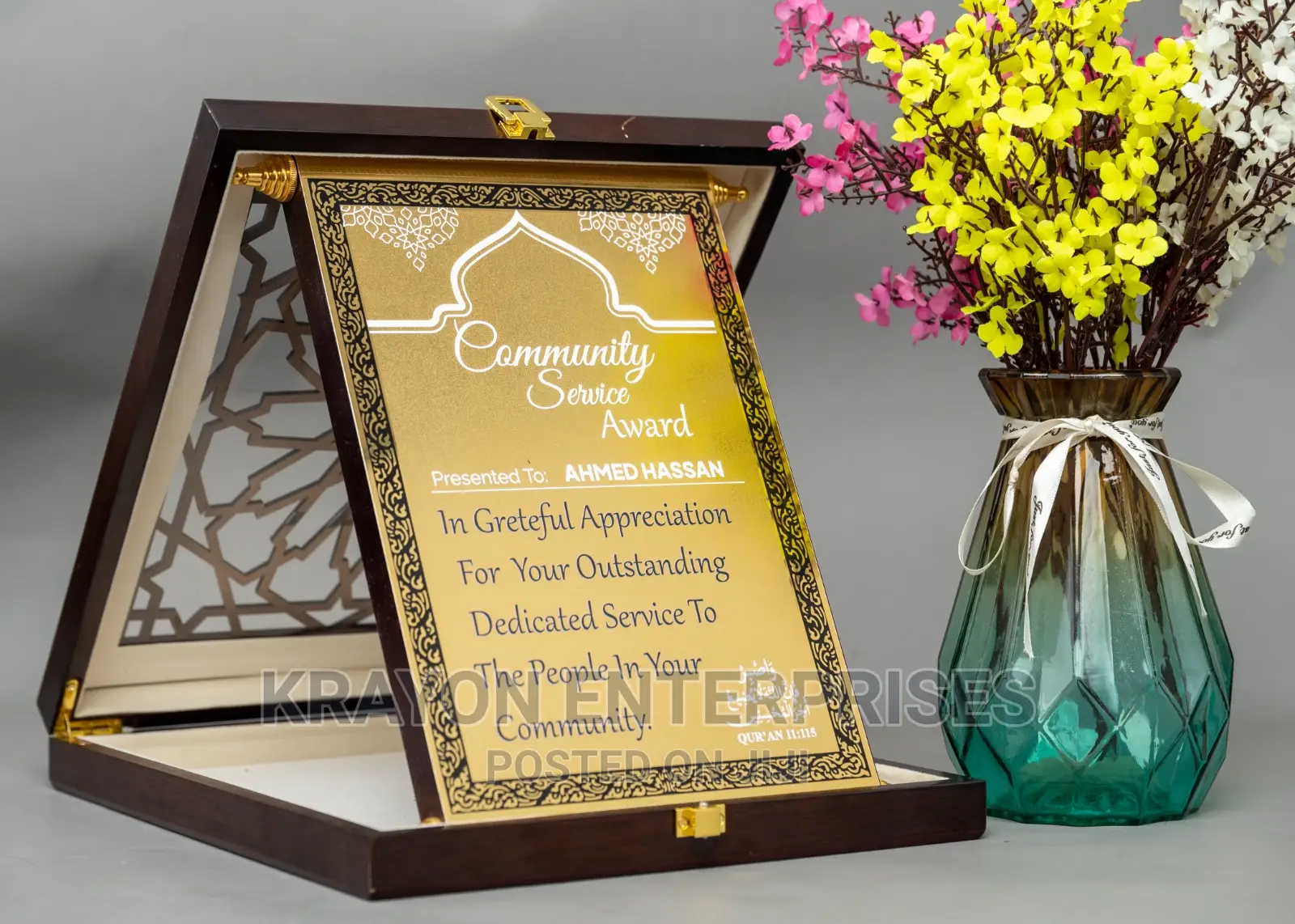 Foldable Wooden Awards