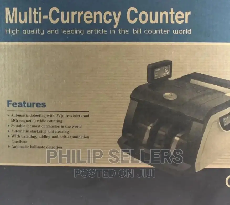 Currency Counting Machine With Ultraviolet Detector