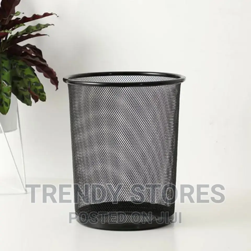 10ltr Black Circular Waste Bin