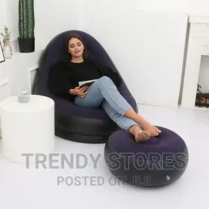 Inflatable Deluxe Lounge / Inflatable Seat With Foot Rest