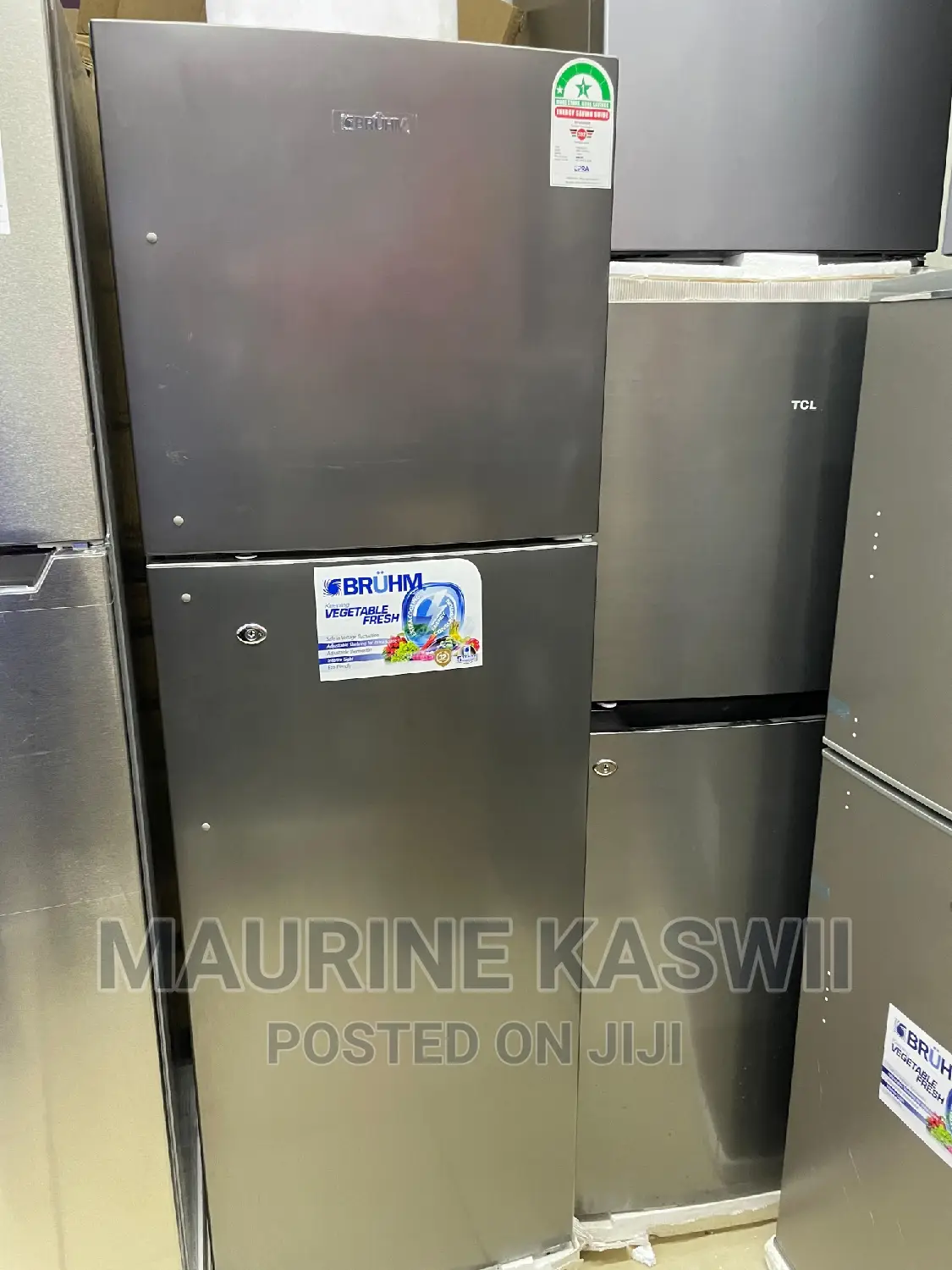 Bruhm BFD-183MD Double Door Fridge, 183L