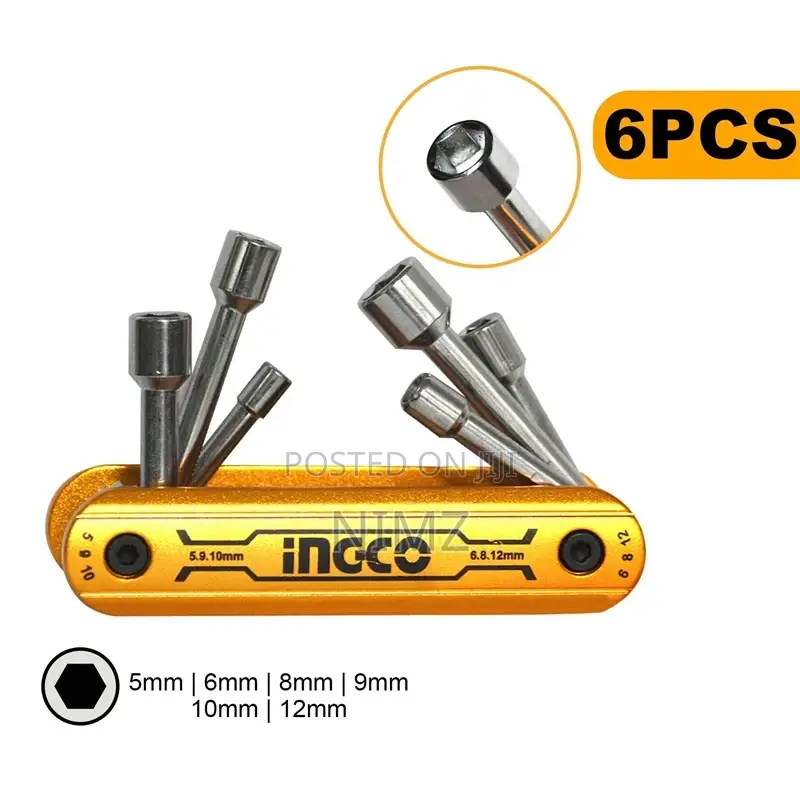 ORIGINAL 6 PCS Folding Nut Driver Set