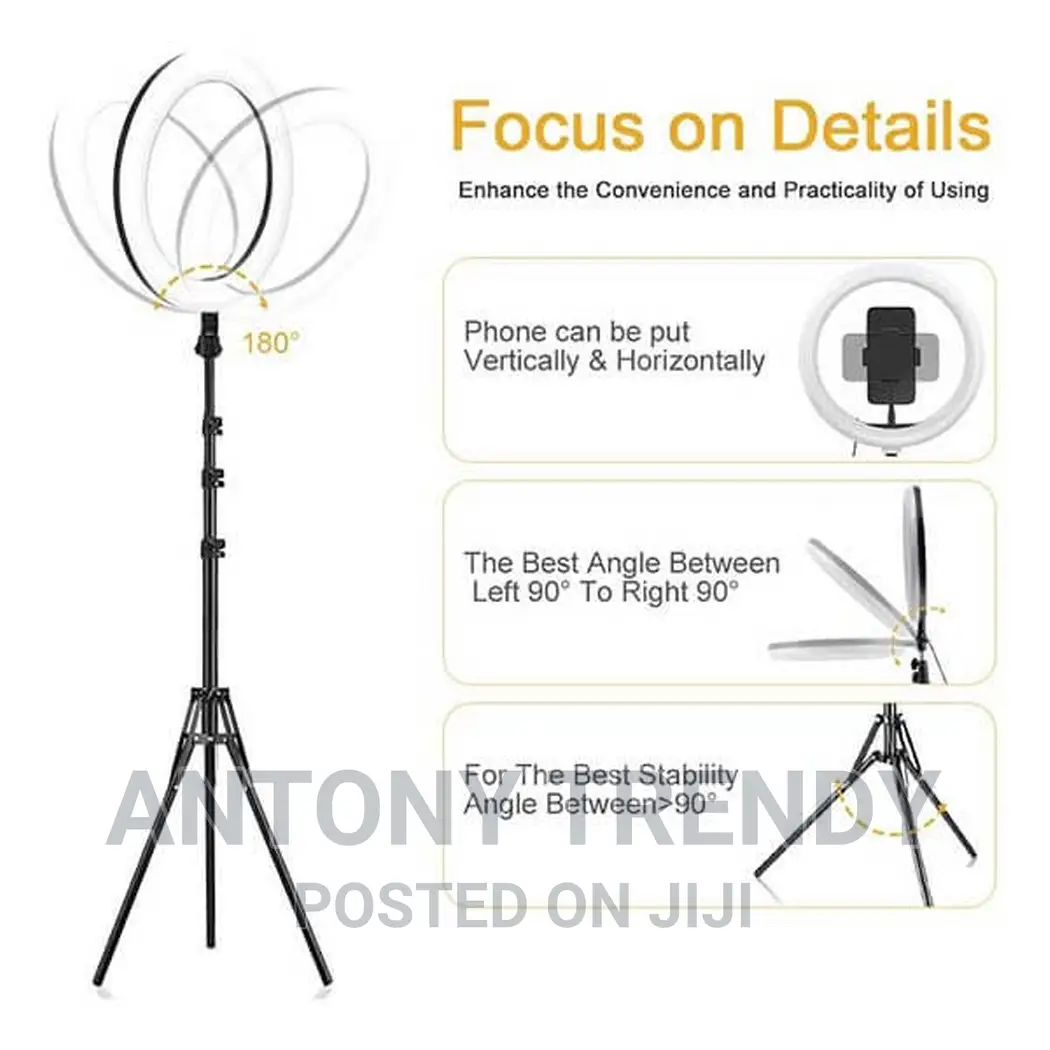 14 Inch Professional Big Led Ring Light 25w Dimmable