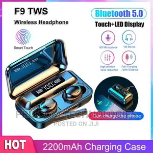 TWS F9 Bluetooth Wireless Earphones Waterproof Powerbank