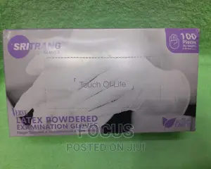 Black Latex Powdered Gloves