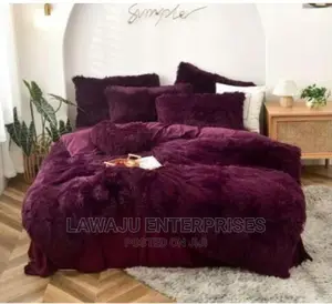 6pc Luxury Designs Velvet Plush Fluffy Duvet Set