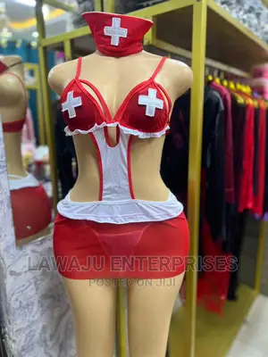Red and White Nurse Set