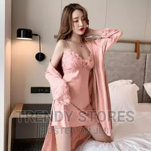 Lace Flower 2pcs Kimono Robe