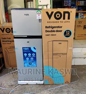 VON VART-18DMS Double Door Fridge 138L