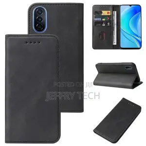 For Huawei Nova Y70 Flip Leather Phone Case(Black)