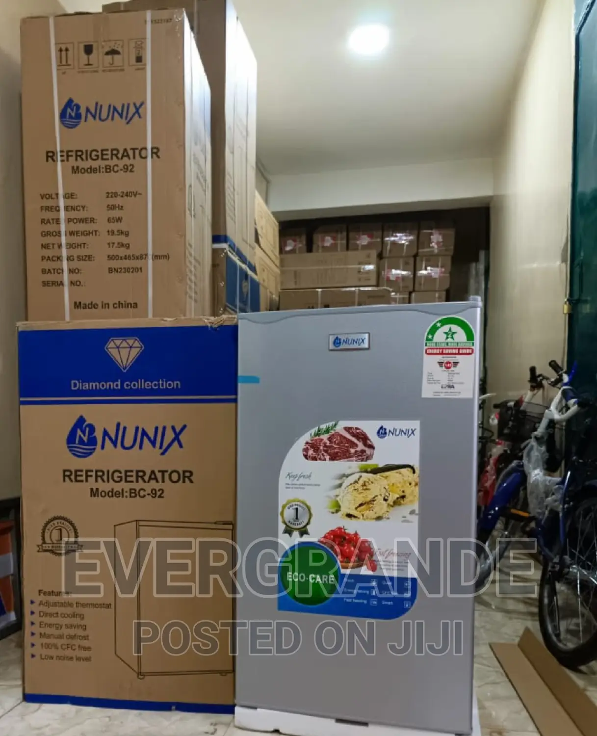 Fridge Fridge Refrigerator Nunix 92 Litres