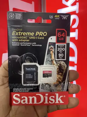 Sandisk 64gb Extreme PRO SDXC Uhs-I Memory Card – C10, U3,