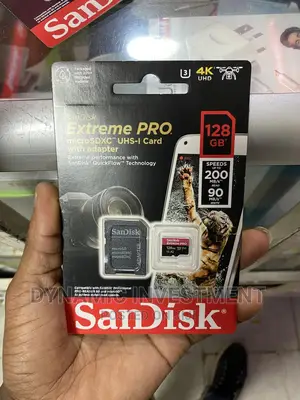 Sandisk 128GB Extreme PRO Microsd UHS-I Card With Adapter