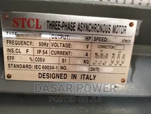 100hp Electric Motor. Three Phase.