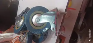 5" Screw Stud Casters With Brakes