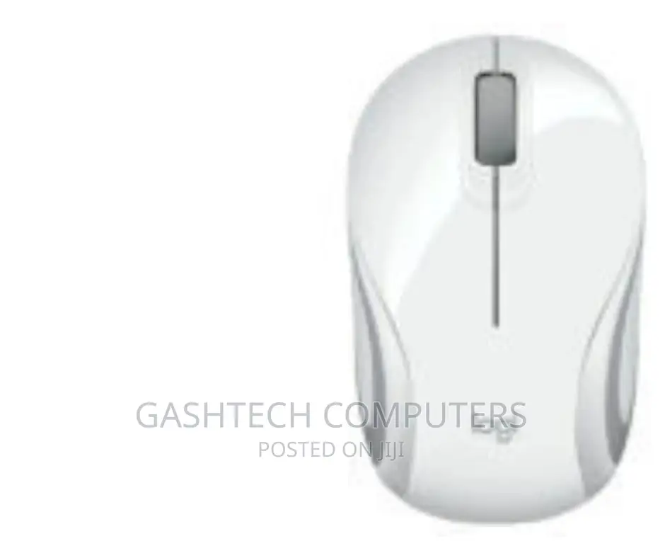 M187-White Logitech Wireless Mouse