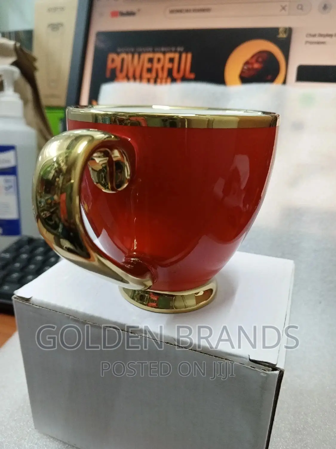 Classic Melamine Cup Golden Coated ,Specious