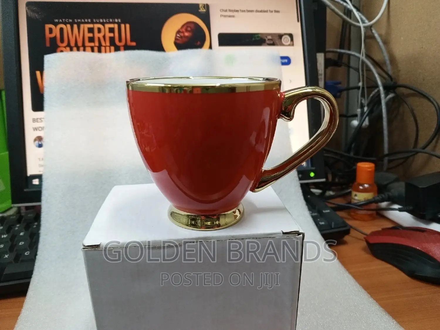 Classic Melamine Cup Golden Coated ,Specious