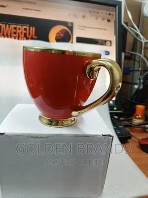 Classic Melamine Cup Golden Coated ,Specious