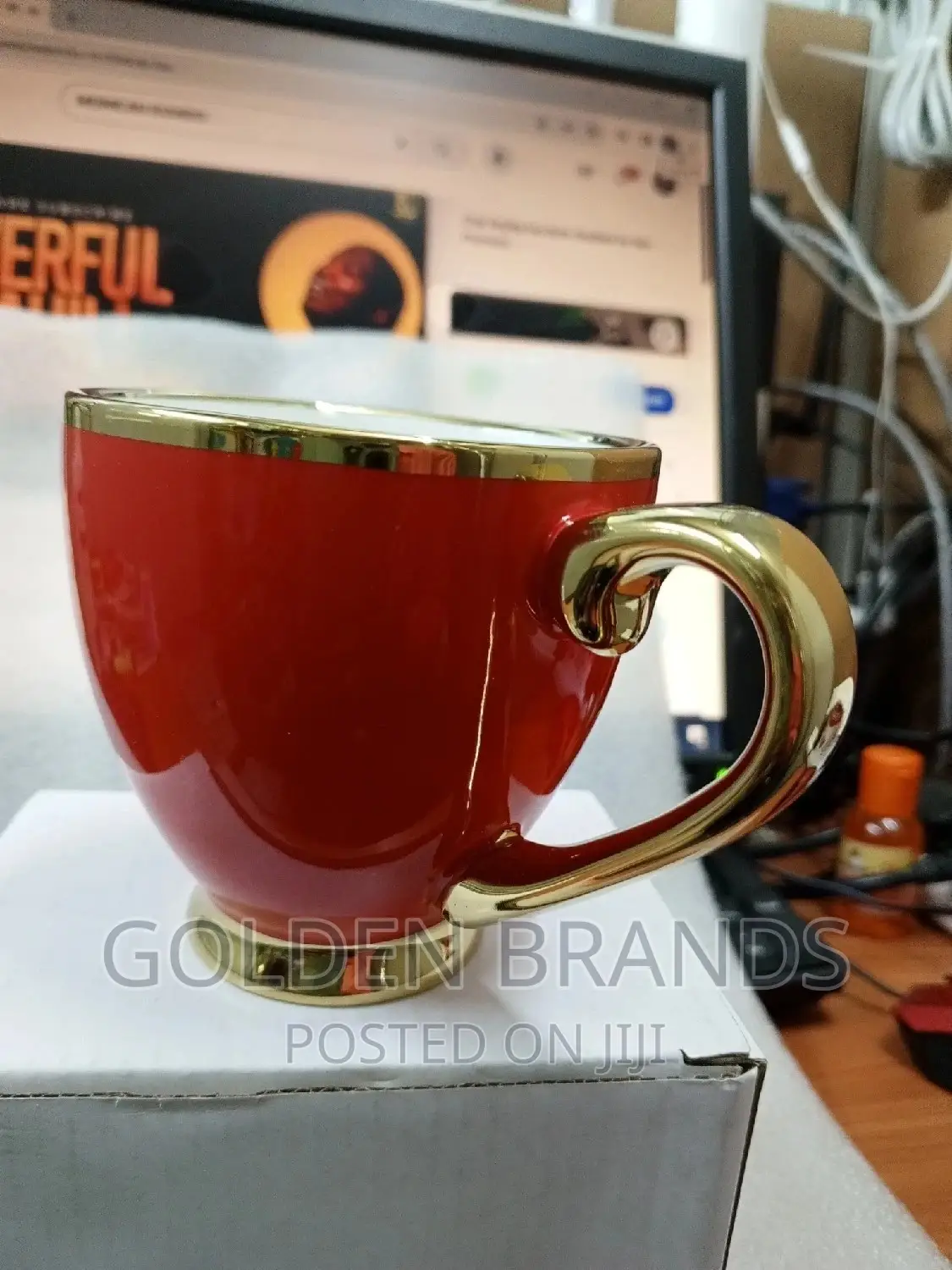 Classic Melamine Cup Golden Coated ,Specious