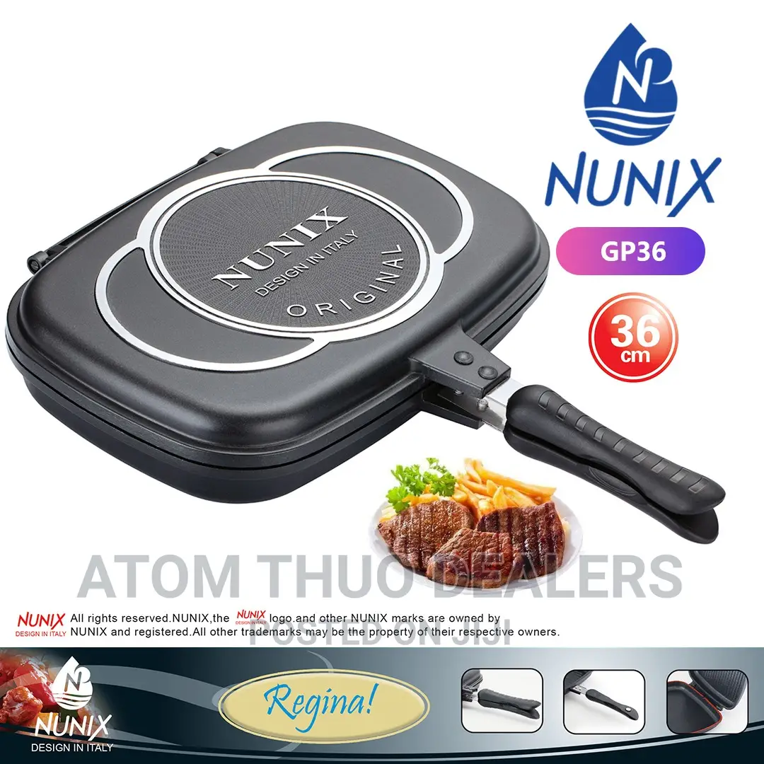 Nunix Double Sided Grill Pan Size 36cm